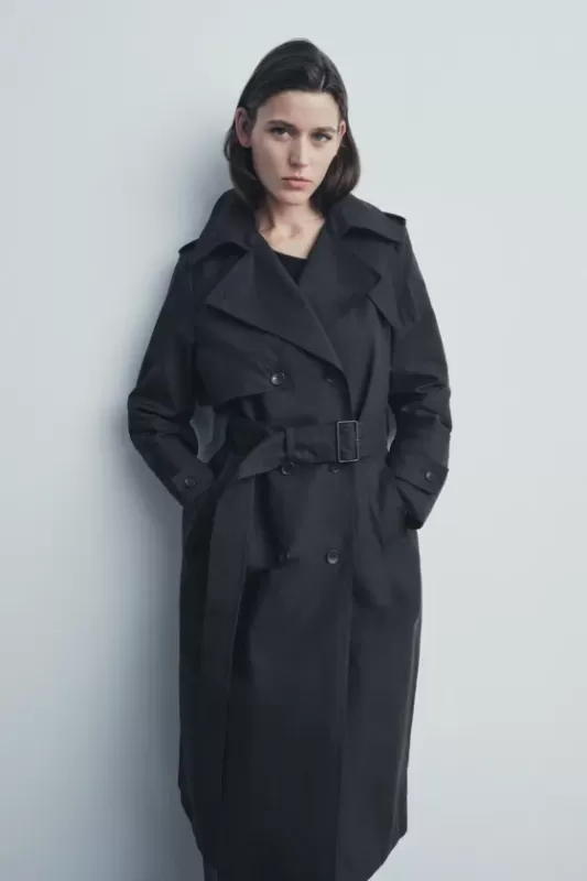 WATER-REPELLENT Trench Coat - ZW COLLECTION