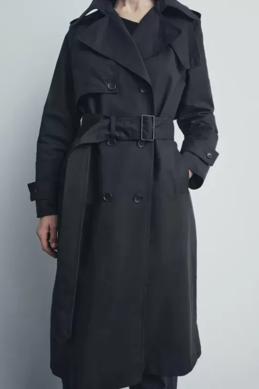 WATER-REPELLENT Trench Coat - ZW COLLECTION