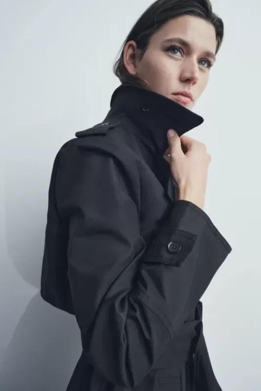 WATER-REPELLENT Trench Coat - ZW COLLECTION