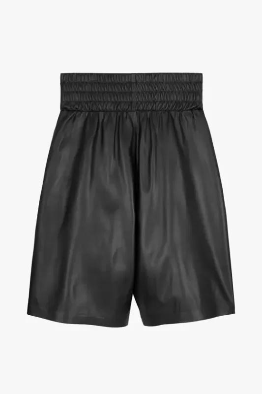 Leather bermuda shorts X STEFANO PILATI