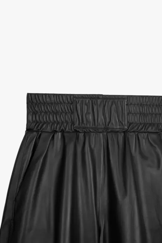 Leather bermuda shorts X STEFANO PILATI