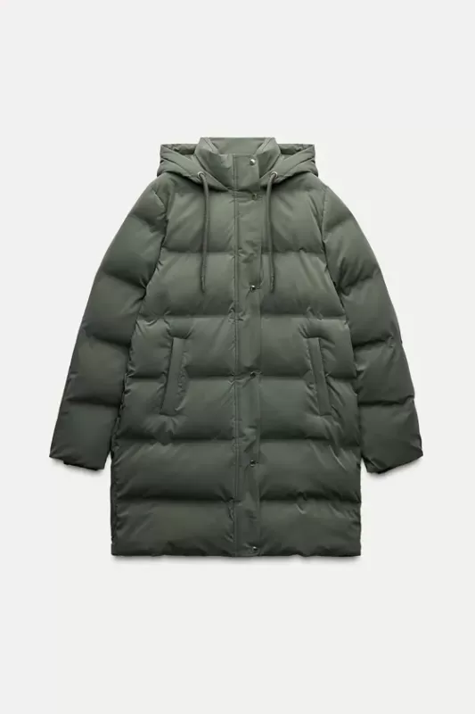 Windproof Quilted Hooded Anorak