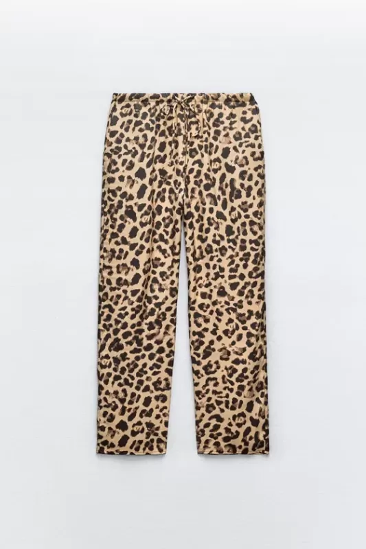 Animalistic print pants