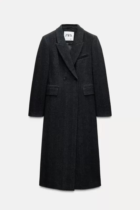 Long herringbone coat - ZW COLLECTION