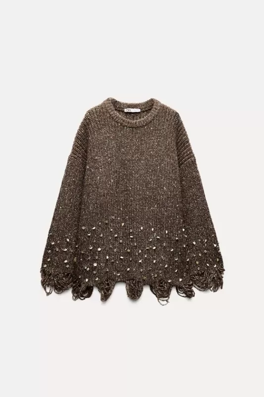 Sweater with sequins