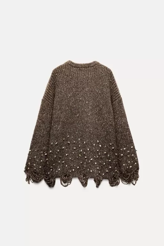 Sweater with sequins