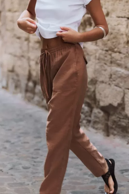 Ankle-length flowing pants - ZW COLLECTION