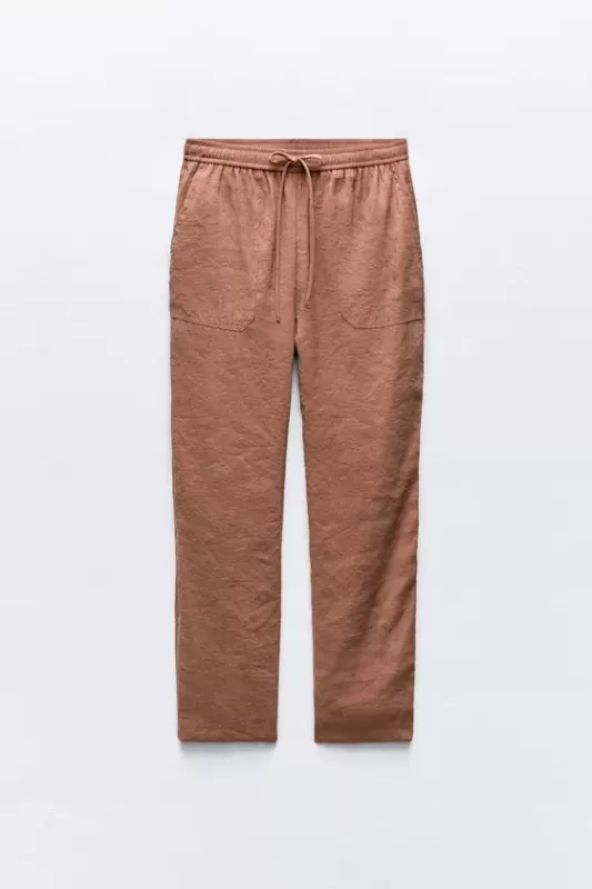 Ankle-length flowing pants - ZW COLLECTION