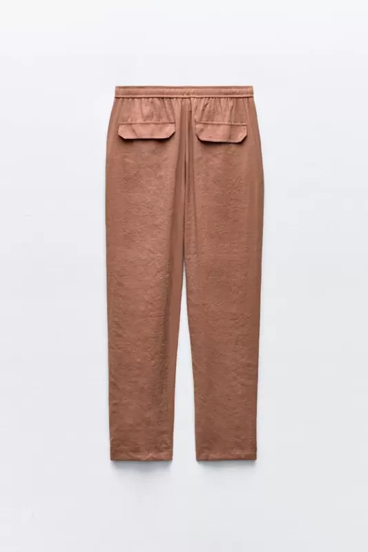 Ankle-length flowing pants - ZW COLLECTION