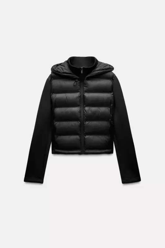 Neoprene quilted jacket