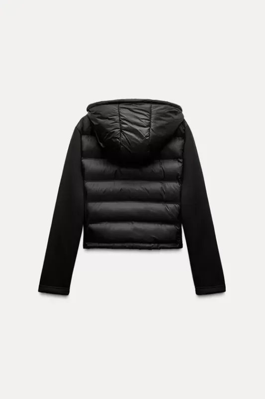 Neoprene quilted jacket