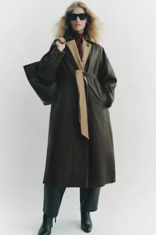 Double-sided trench coat - ZW COLLECTION