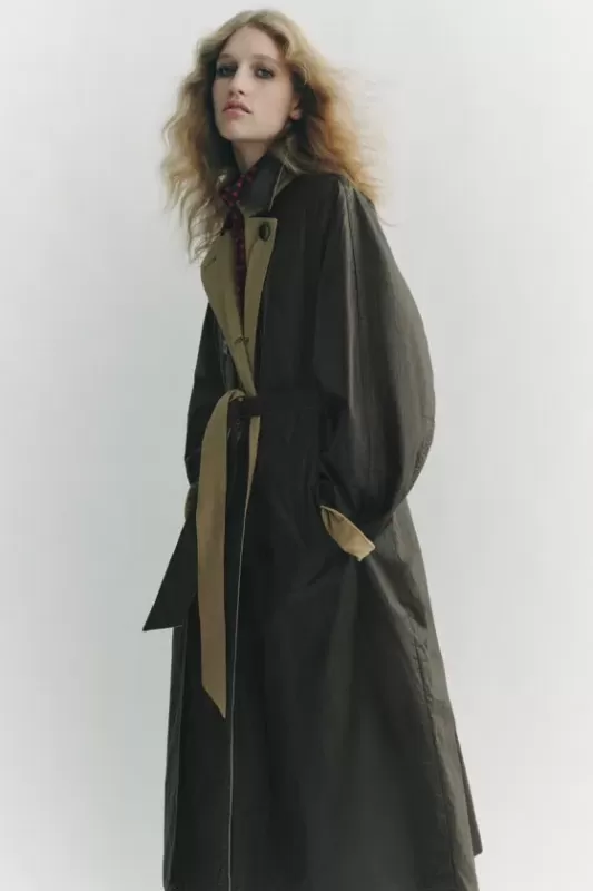 Double-sided trench coat - ZW COLLECTION