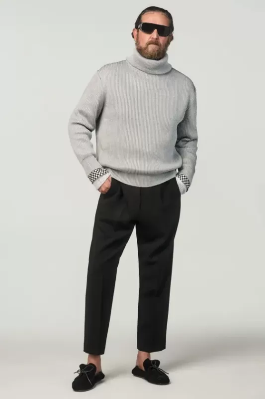 Sweater with metallic trim X STEFANO PILATI