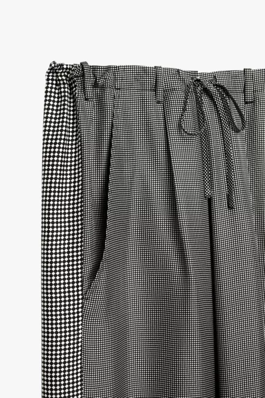 Silk plaid pants X by STEFANO PILATI