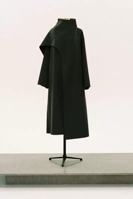 Blended wool coat with scarf - ZW COLLECTION