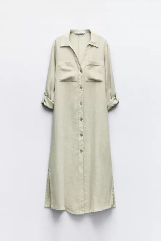 Linen tunic dress