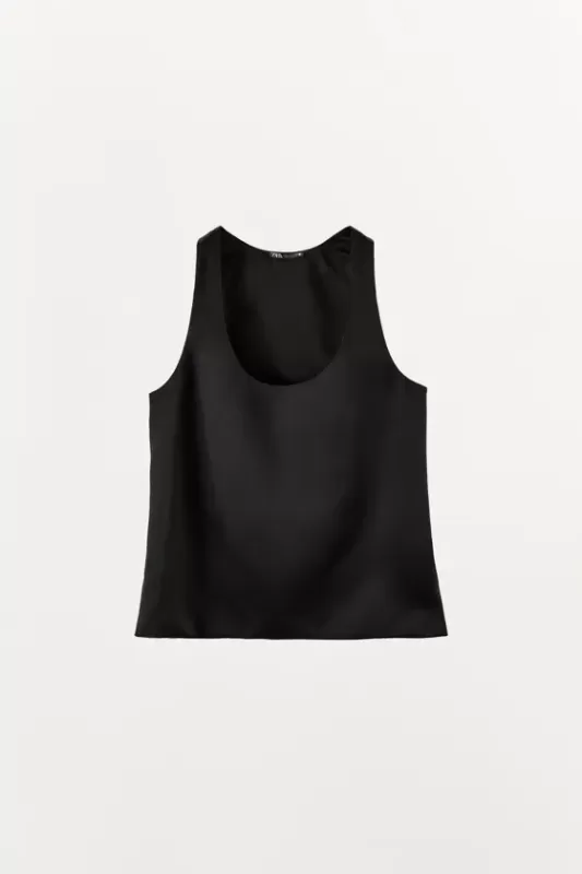 Minimalistic Satin Top