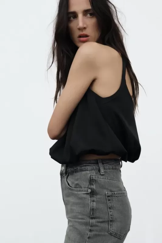 Open back tank top