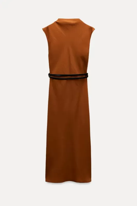 ZW Collection Midi Dress with Belt