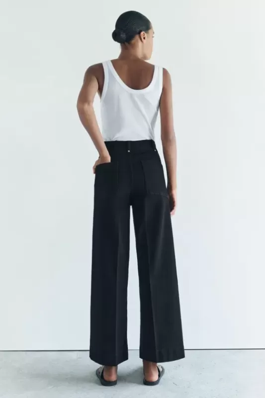 WIDE LEG high rise jeans - ZW COLLECTION