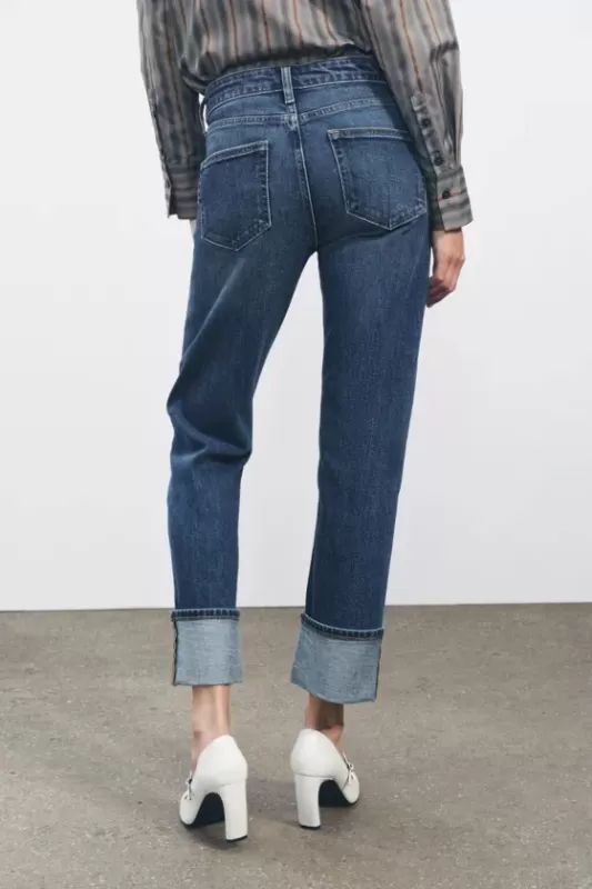 Mid-rise straight fit jeans - ZW COLLECTION