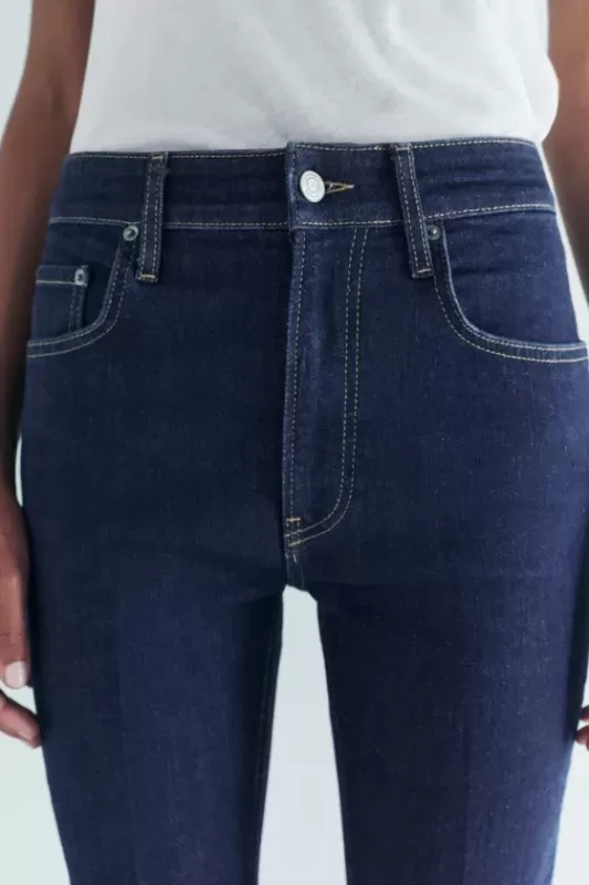 High-rise BOOTCUT CROPPED jeans - ZW COLLECTION