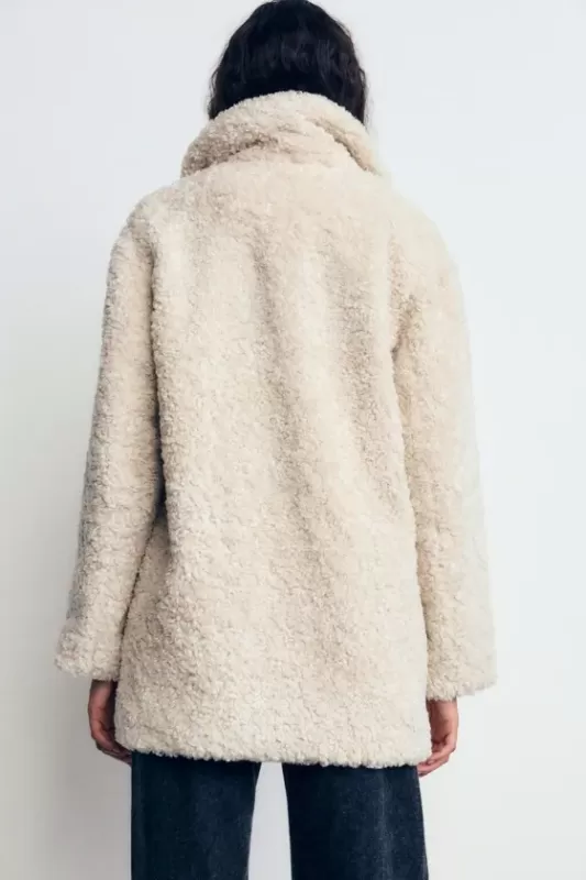 Faux fur coat