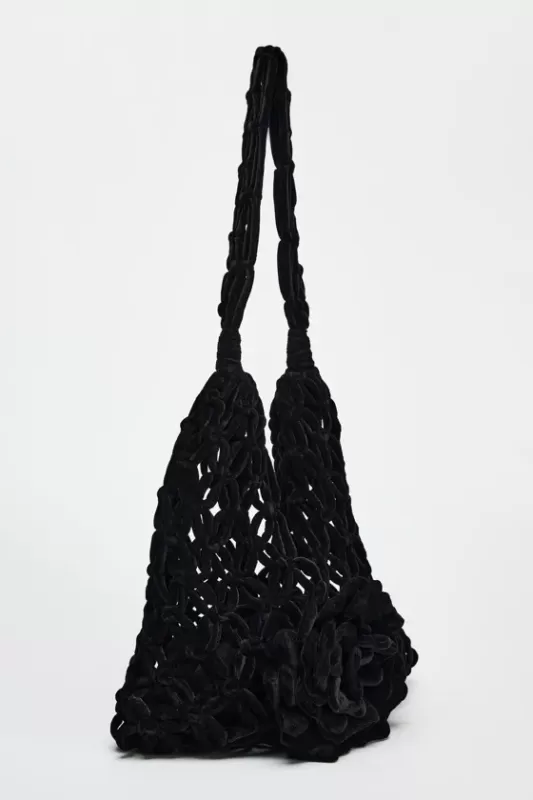 Large velvet bag