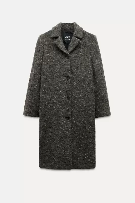 FIT COLLECTION Faux fur and wool blend coat - ZW COLLECTION