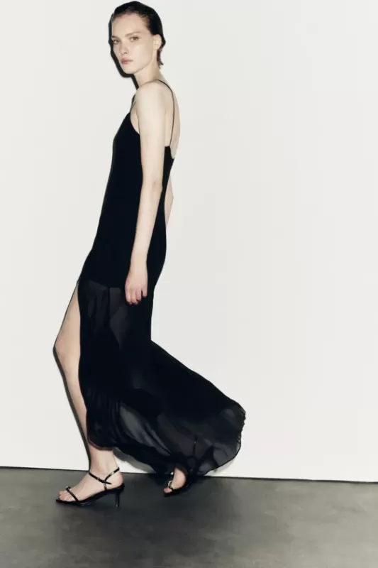 Long dress from ZW collection in tone on tone